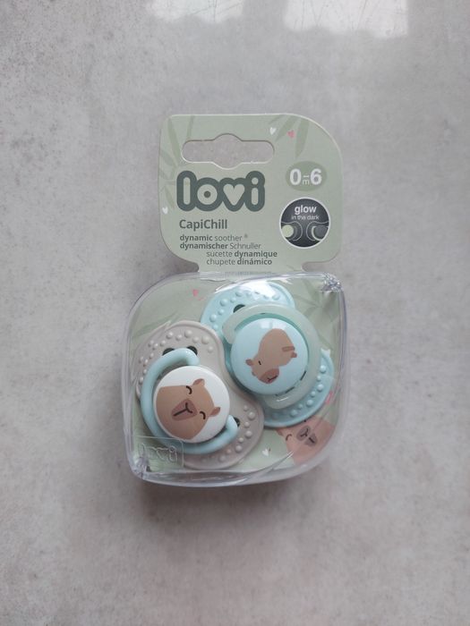 Lovi smoczek uspokajający silikonowy symetryczny CapiChill Boy 0-6