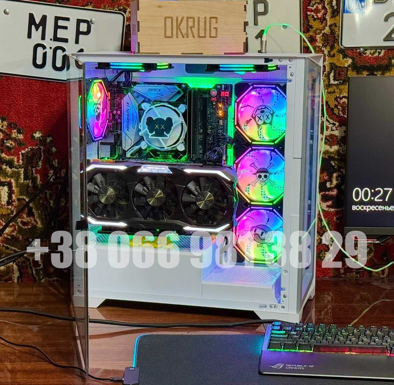 Игровой компьютер пк ARGB Intel core i5 asus rog 16gb ddr4 nvidia