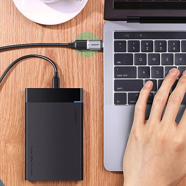 Adapter Ugreen US270 USB-C (męski) / USB-A 3.0 (żeński) ze smyczą - sz
