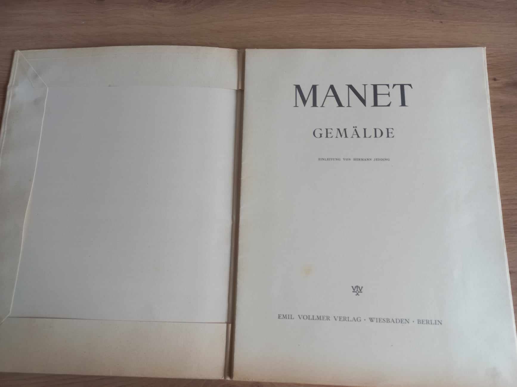 stary album Manet - Emil Vollmer Verlag - Wiesbaden - Berlin