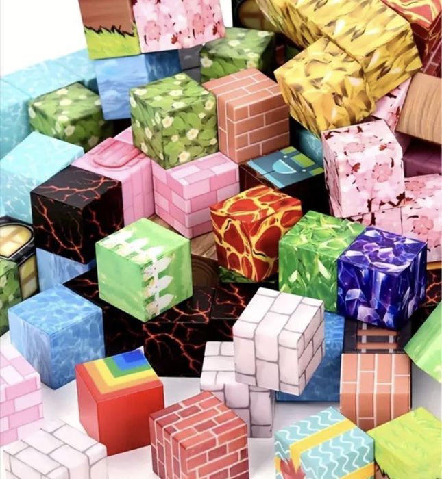 Магнітні блоки майнкрафт, конструктор, minecraft, магнитный ,my word