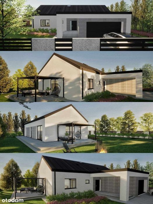 Dom parterowy DZBENIN, ul. Jesienna, 144,31m2, dzialka 12 arów