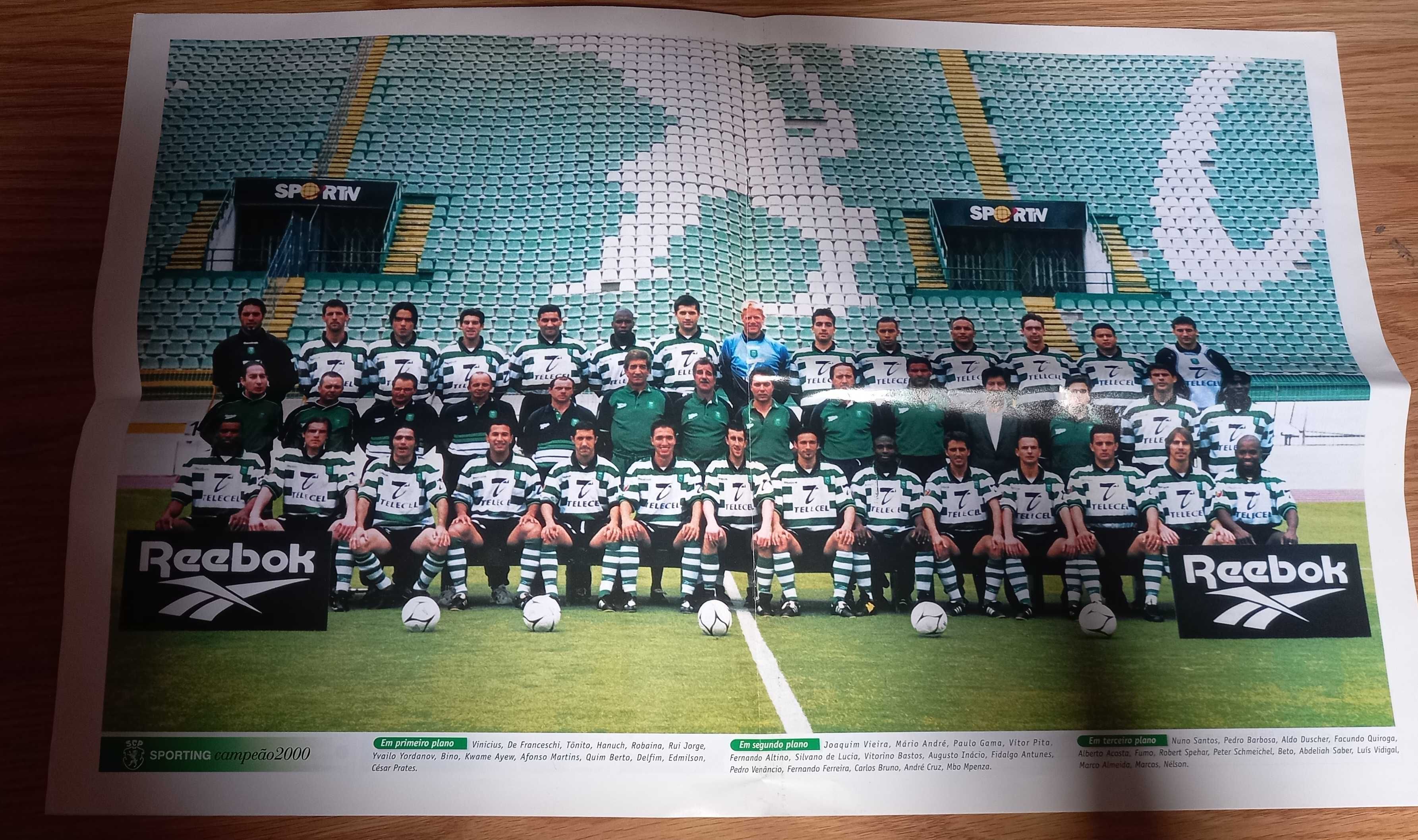 Revista rara da Conquista do campeonato em 2000 Sporting Campeão