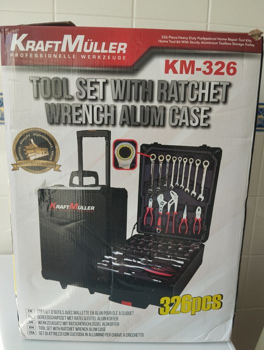 Mala ferramentas profissional Kraft Müller 326 pcs