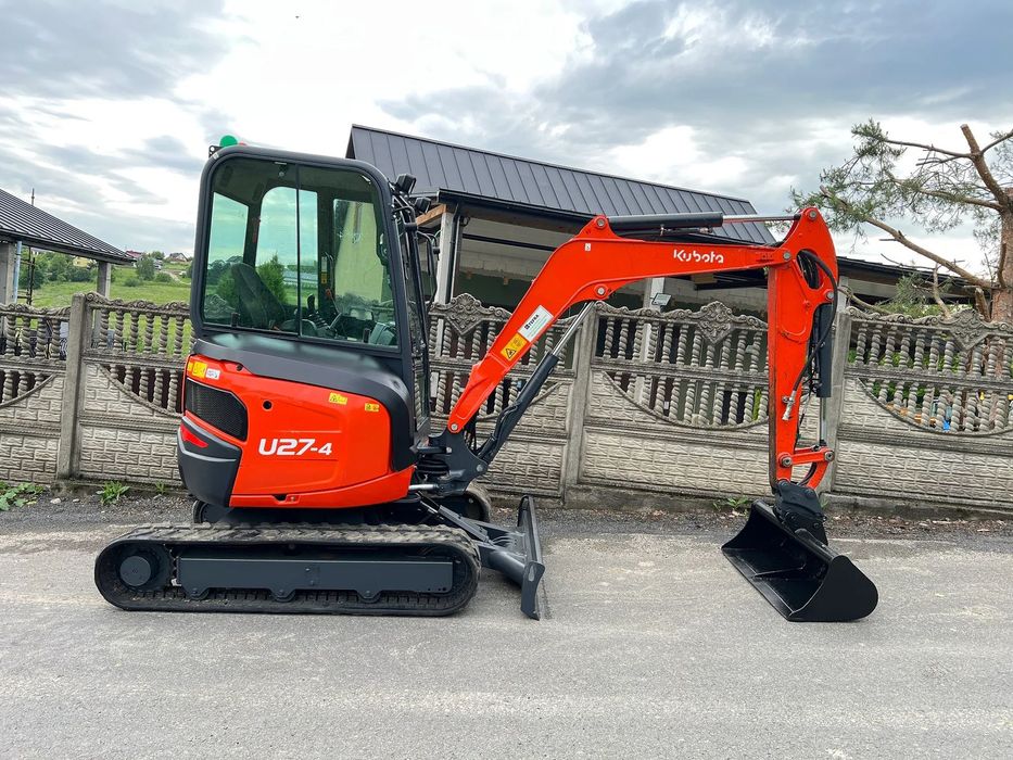 Kubota U27-4 * Minikoparka Kubota U27 * Zerowy Obrys * 3 Tony * Stan IDEALNY *  * Sprowadzona 2018 Rok Mini koparka 2700 kg * U25 jcb cat volvo