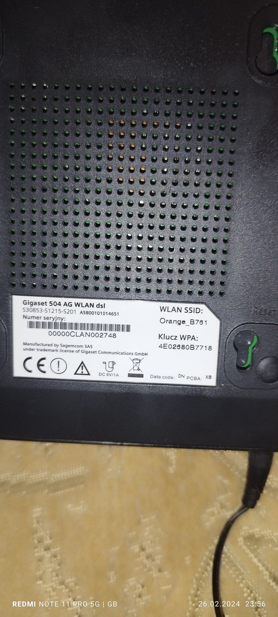 Sprzedam router gigaset 504 AG WLAN DSL