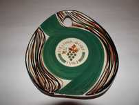 Włocławek, patera z dziurką, pikasiak, PRL, Zielona Góra 1962, Unikat