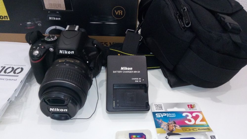 Nicon D5100 18-55VR Kit цифровая фотокамера + принадлежности