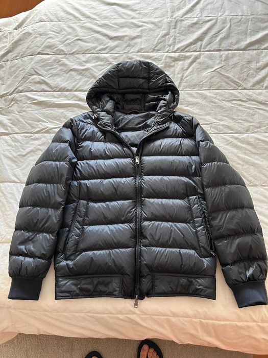 Casaco Massimo Dutti penas Inverno Azul