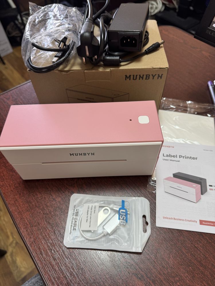 Термопринтер етикеток MUNBYN RealWriter 129 Bluetooth