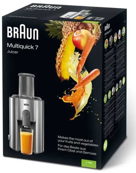 Соковижималка відцентрова Braun Multiquick J700, 1000Вт