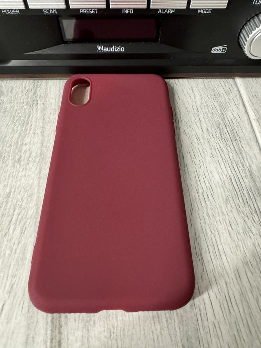 Etui do iPhone XS 5.8 cala Bordowy