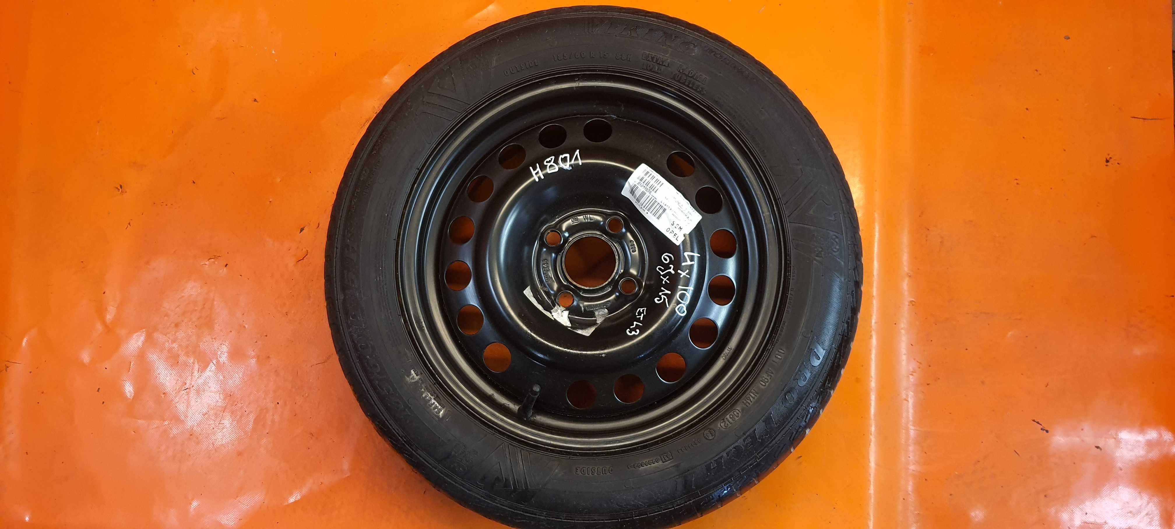 801H Koło Dojazdowe 185/60 R15 4X100 Opel Meriva A
