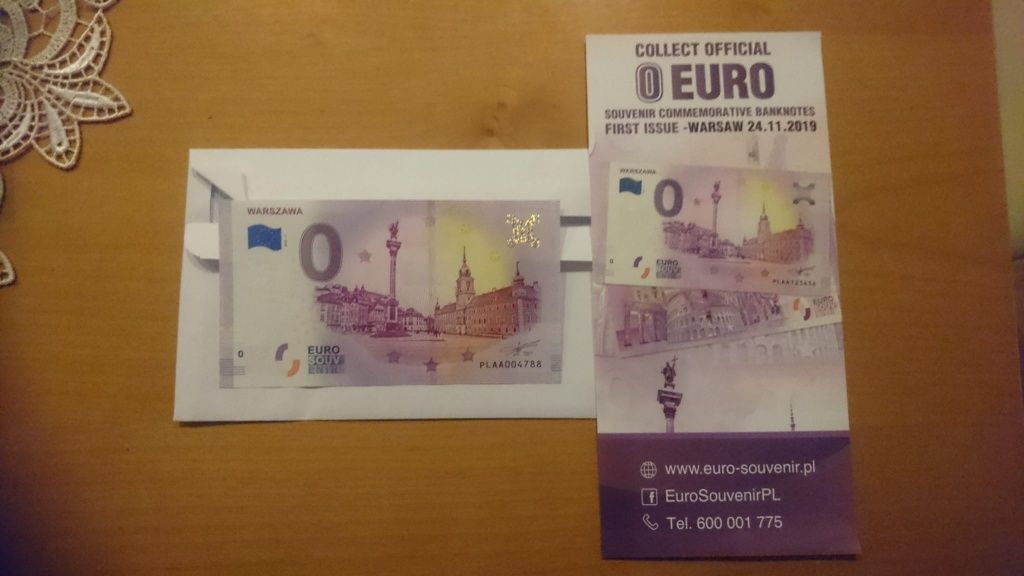 0 Euro Warszawa Banknot