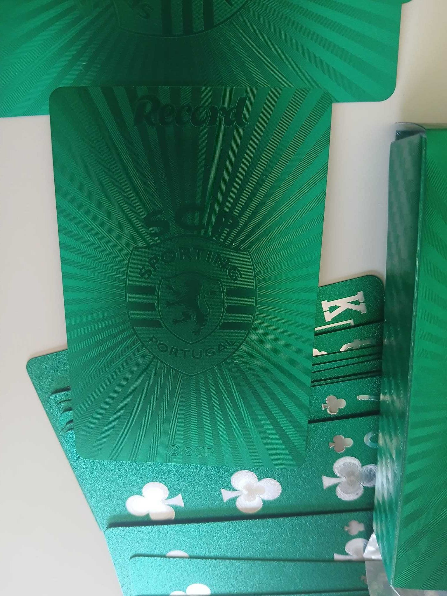 Conjunto 2 Baralhos de cartas Sporting