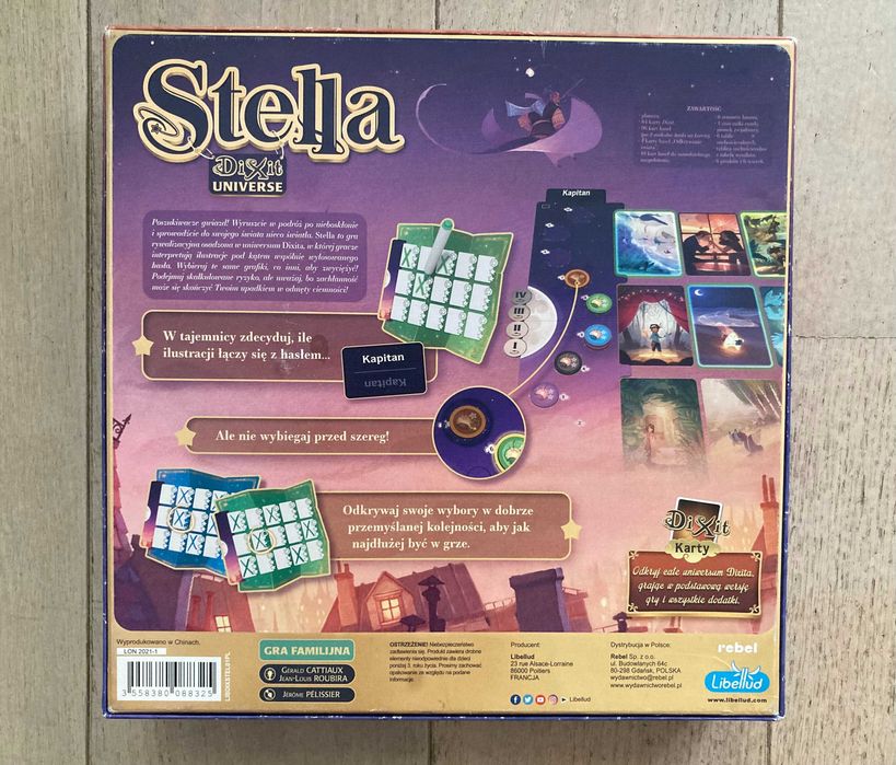 Gra z serii Dixit, Stella, Rebel, 8+