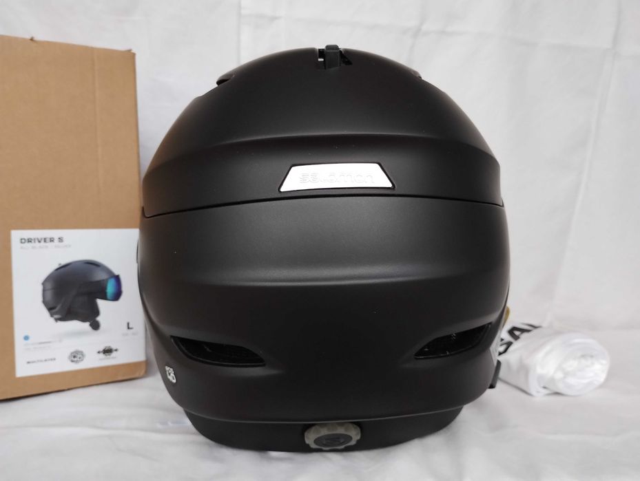 Kask narciarski Salomon Driver S All Black Silver L 59-62cm