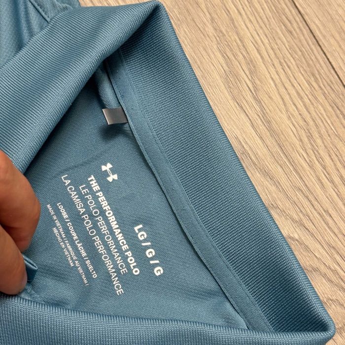 Бірюзова Футболка Поло Андер Армор Under Armour Perfomance, розмір XL