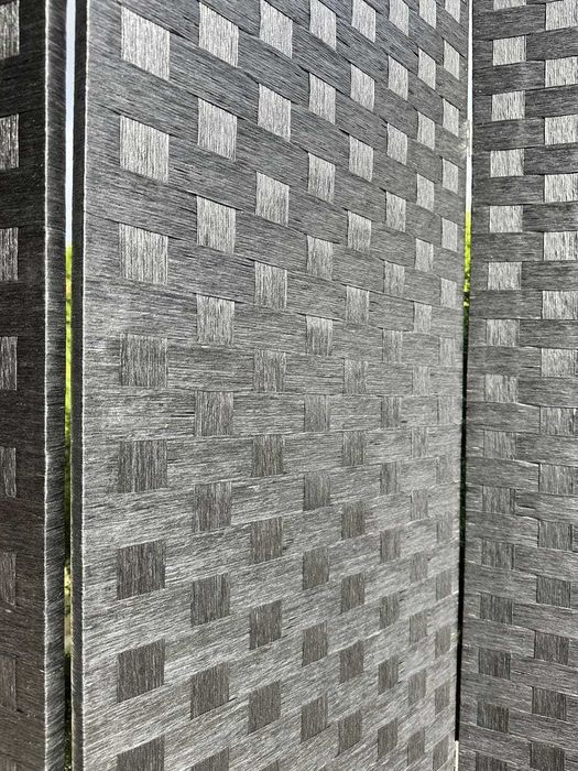 Parawan pokojowy dekoracyjny kotara 4 skrzydła 180x200 czarny pełny