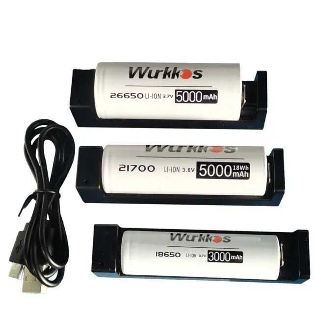 NOWE ogniwo WURKKOS Li-ion 3000 mAh 18650