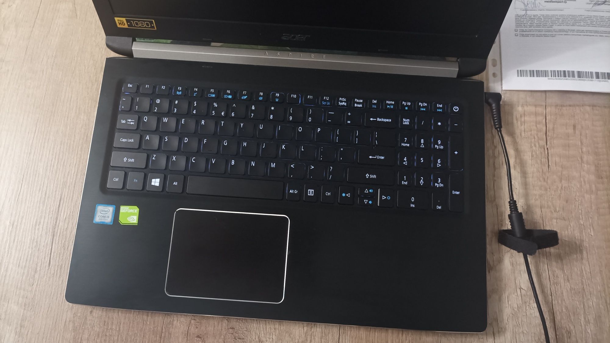 Notebook Acer full HD na gwarancji do 2025