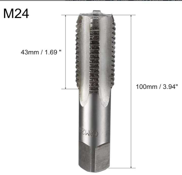 Zestaw 2 gwintowników metryczny M24x3