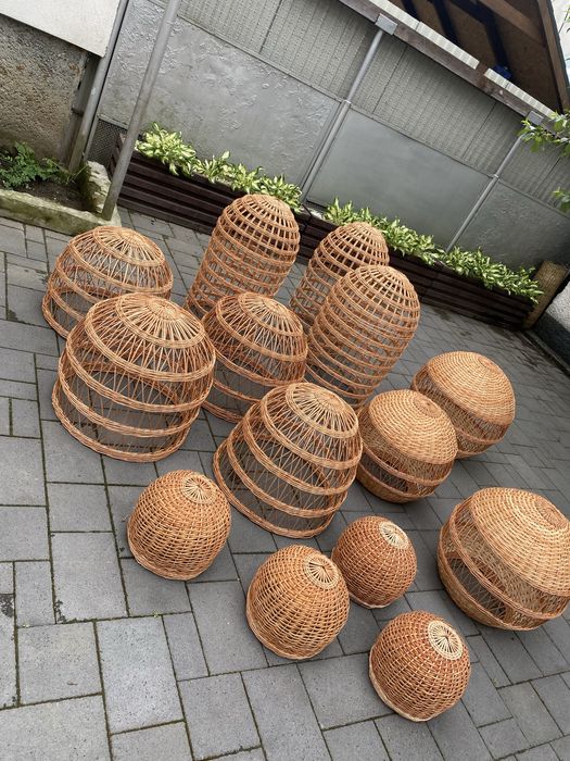 Світильники з лози еко абажур лампа плафон люстра ручна робота торшер