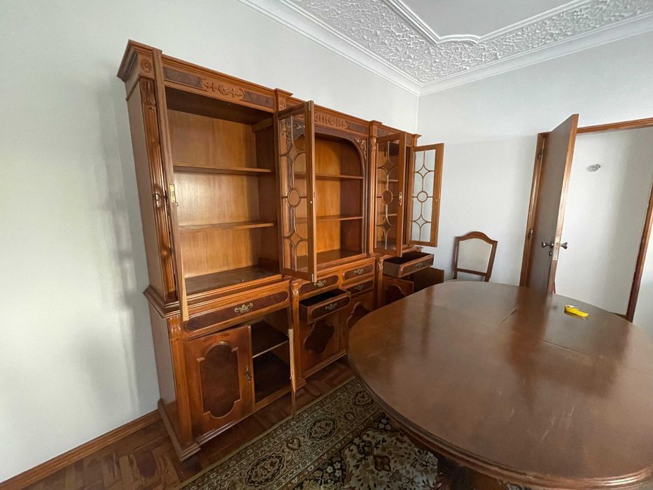 Conjunto de Sala em Madeira Anos 90