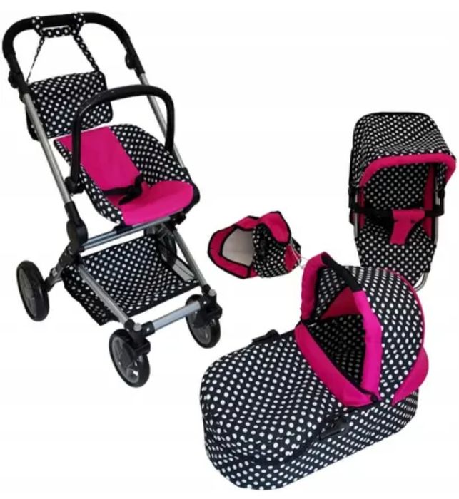 Wózek dla lalek 3w1