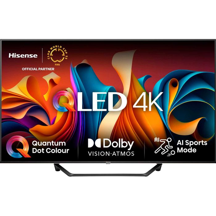 TV 50" QLED Hisense 50A7NQ UltraHD 4K SmartTV OS VIDAA U7.6 Wi-Fi 5Gz