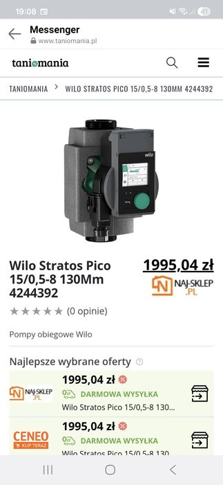 Nowa pompa wilo 15/0.5-8 130 stratos PICO (row)