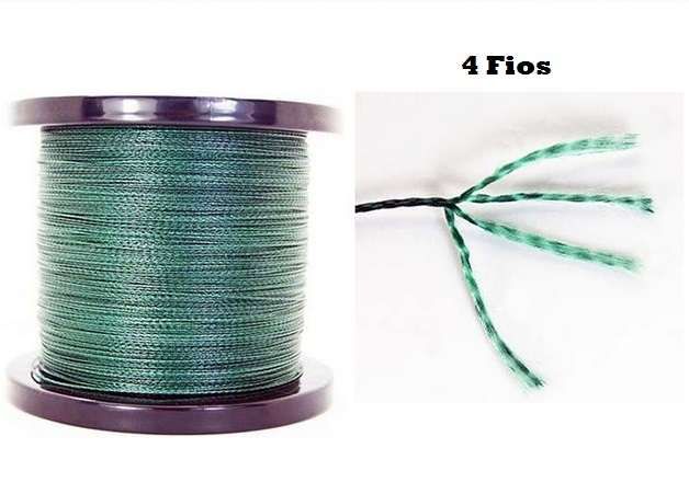 Bobine de 500 / 300 Fio de pesca multifilamento entrançado