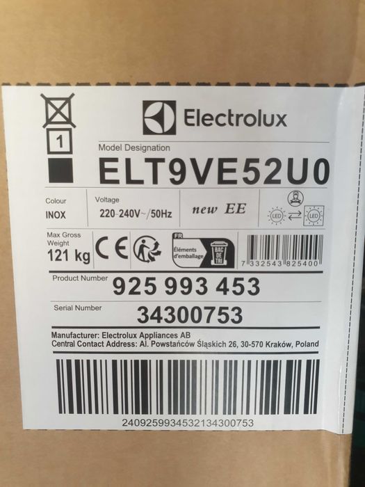 Lodówka Electrolux Side by Side No Frost