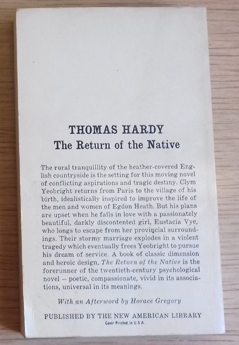 Hardy Thomas-w oryginale, The return of the native
