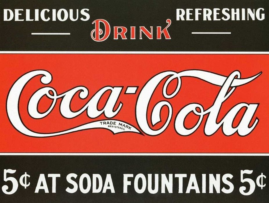 7 Placas decorativas retro de Coca Cola, novas, 30 x 20 cm.