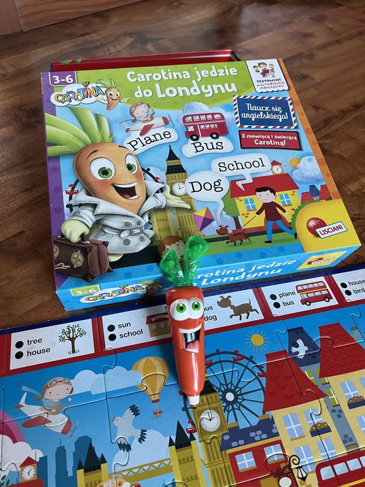 Gra Carotina jedzie do Londynu nauka języka angielskiego