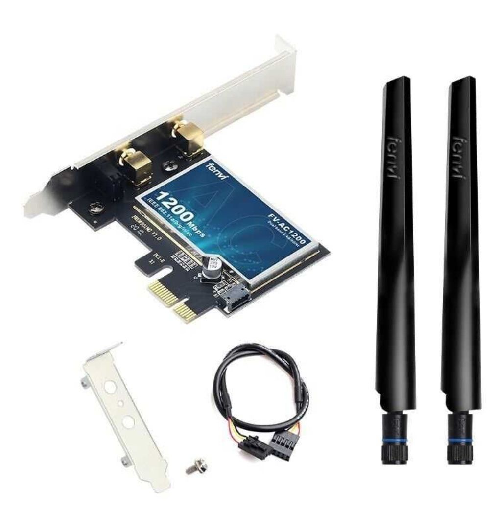 NEW Беспроводная сетевая карта Fenvi FV-AC1200 PCI-E WiFi+BT, сетевая