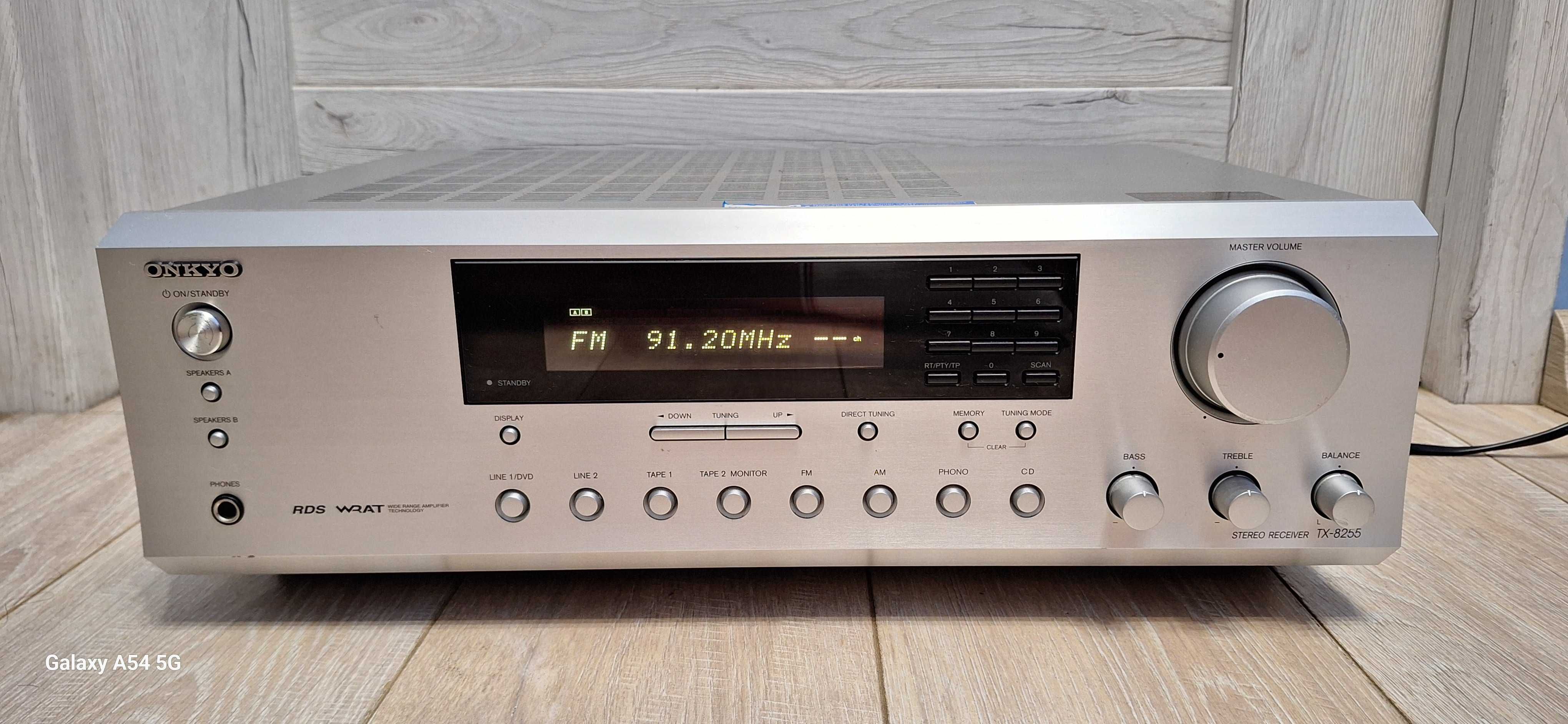 Amplituner ONKYO TX 8255 Srebrny ! IDEALNY STAN ! OKAZJA ! Polecam !