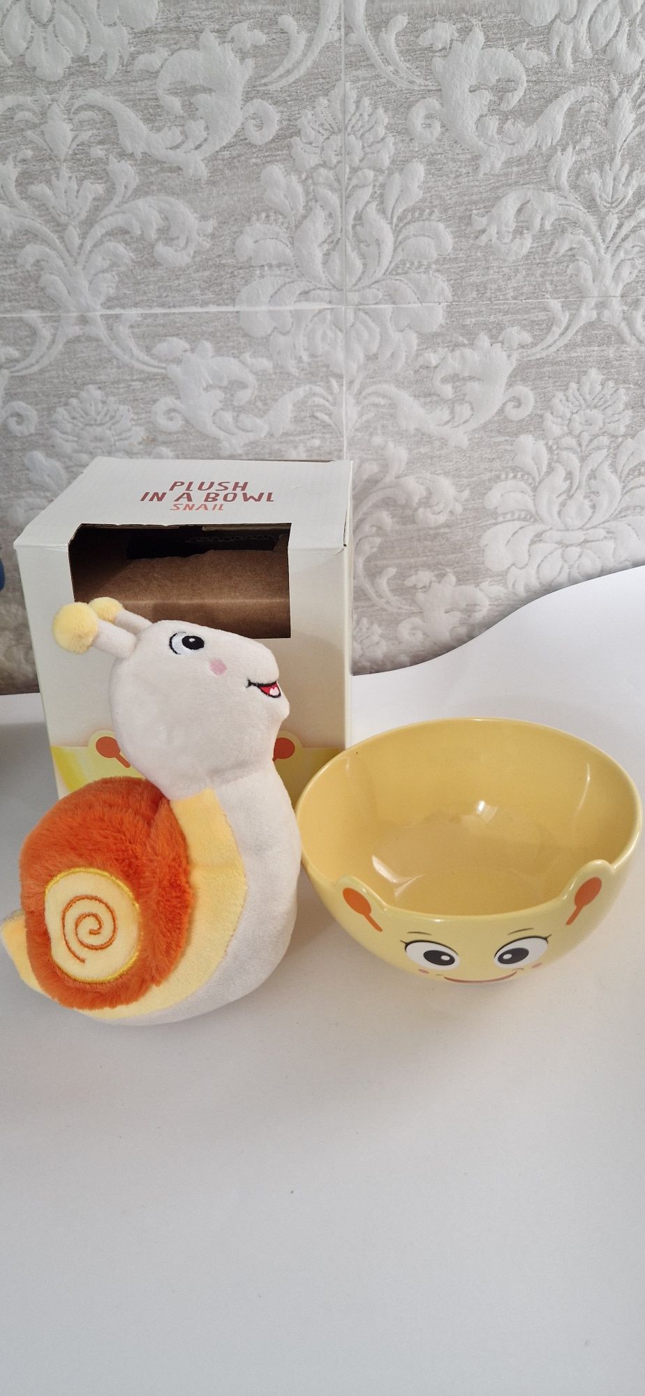 Taça de cereais com peluche