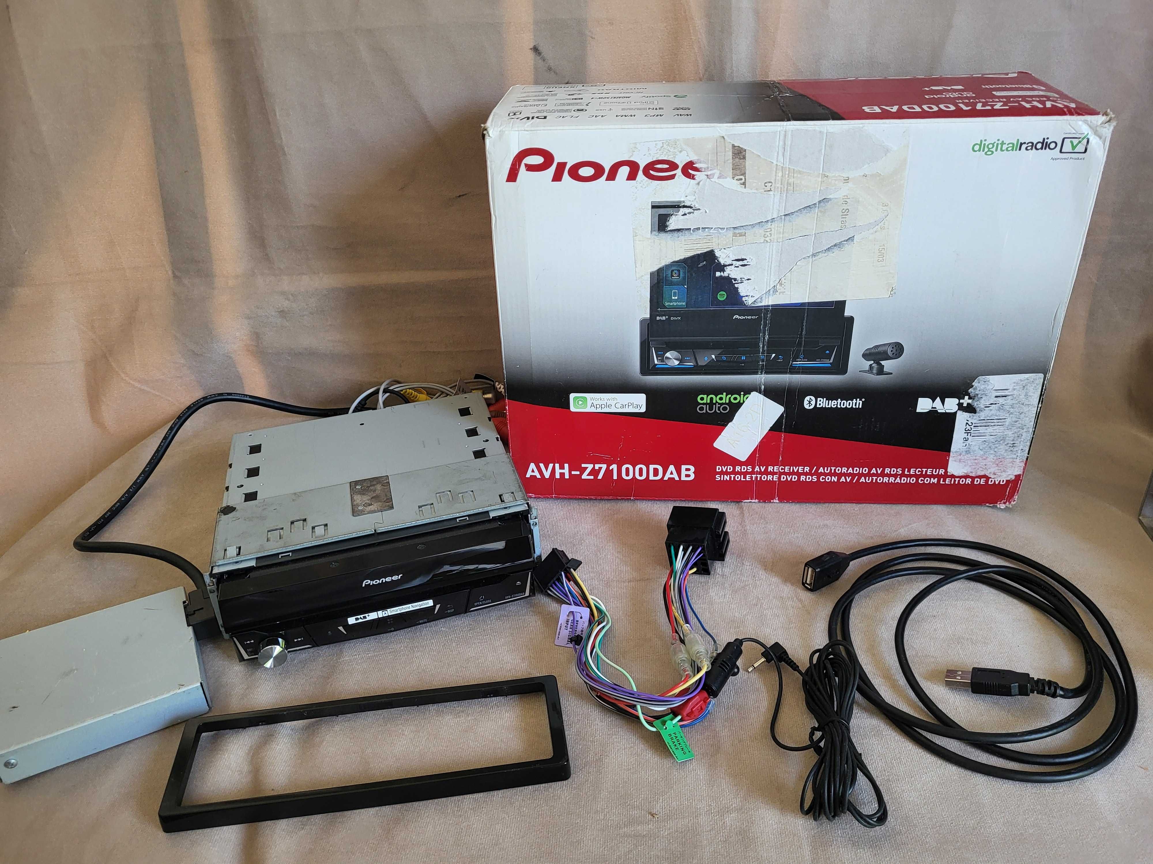 Pioneer AVH-Z7100DAB Bluetooth DVD/USB Android Auto CarPlay Komplet
