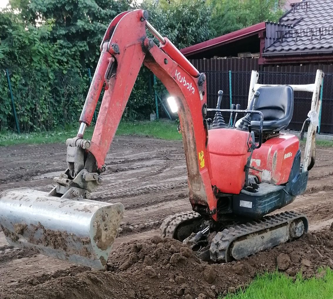 Koparka gąsienicowa Kubota K008 minikoparka