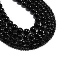 Koraliki nowe czarne perły akrylowe 50 sztuk 8 mm do biżuterii