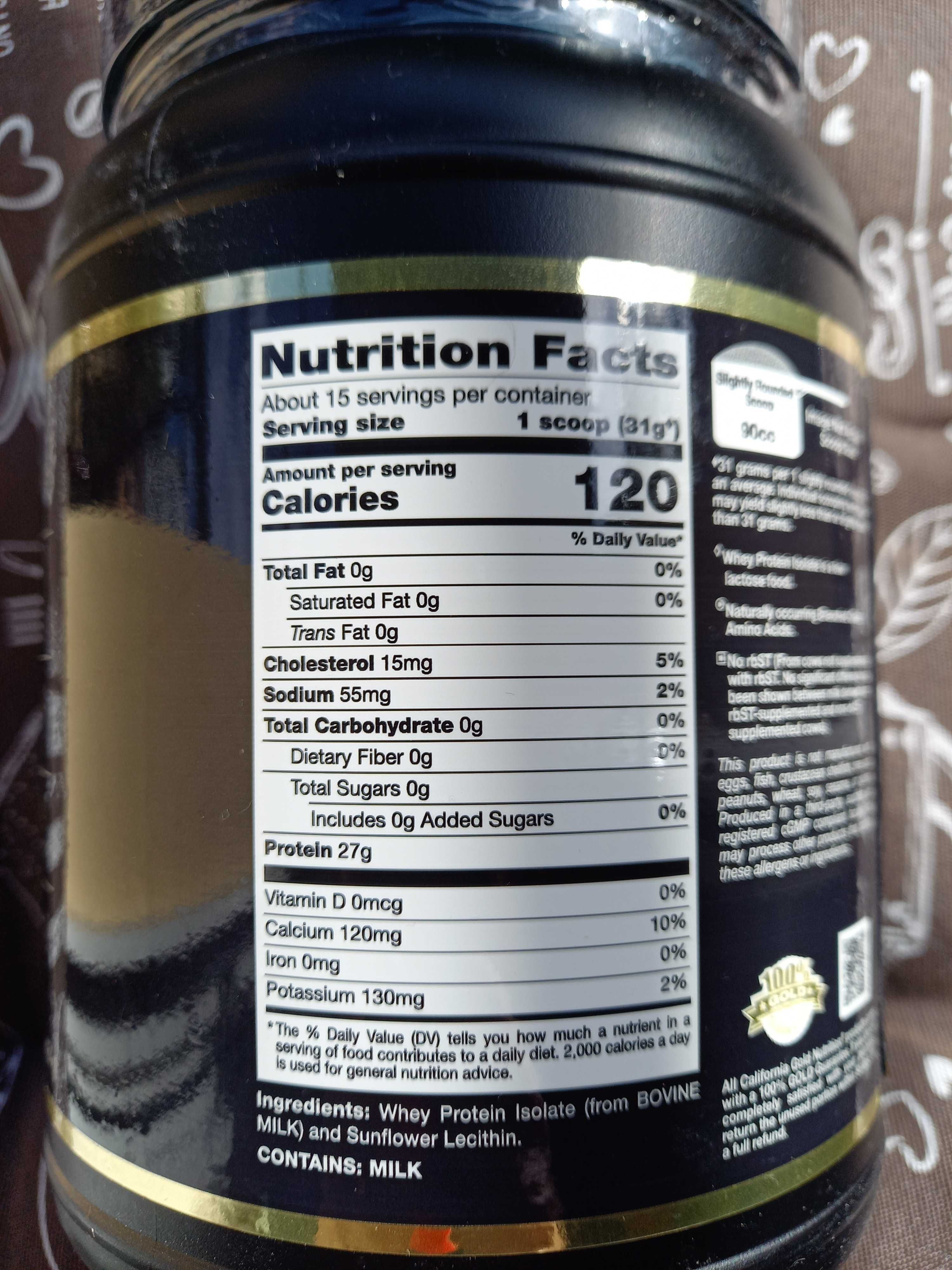 -10% Протеін протеин ізолят рослинний California Gold Whey Protein