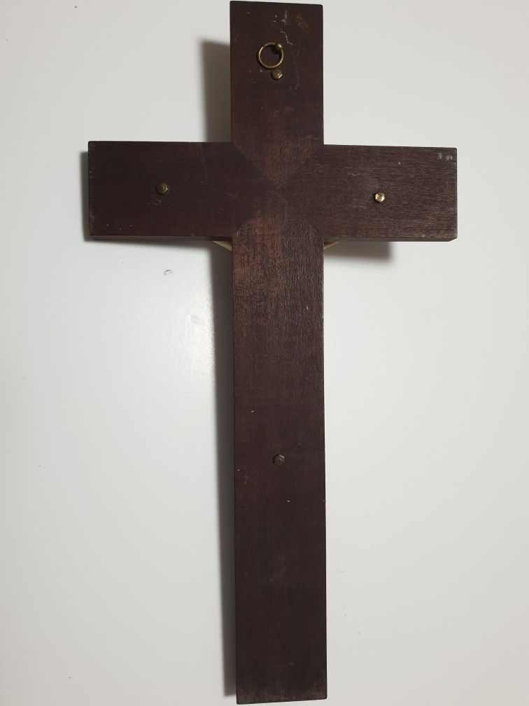 Maravilhoso antigo crucifixo - Pau Santo com precioso Cristo esculpido