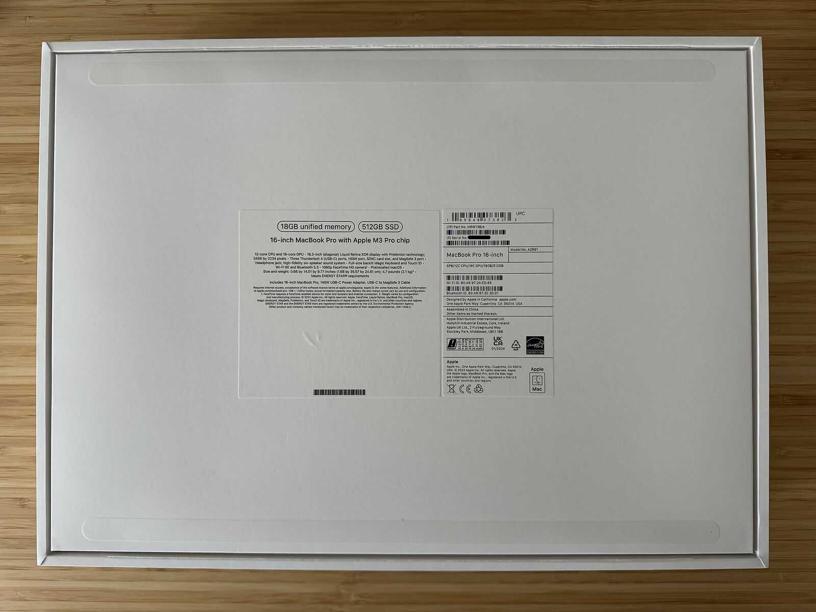 MacBook Pro 16 2023 M3 Pro 18GB RAM 512GB SSD Space MRW13 Гарантія!