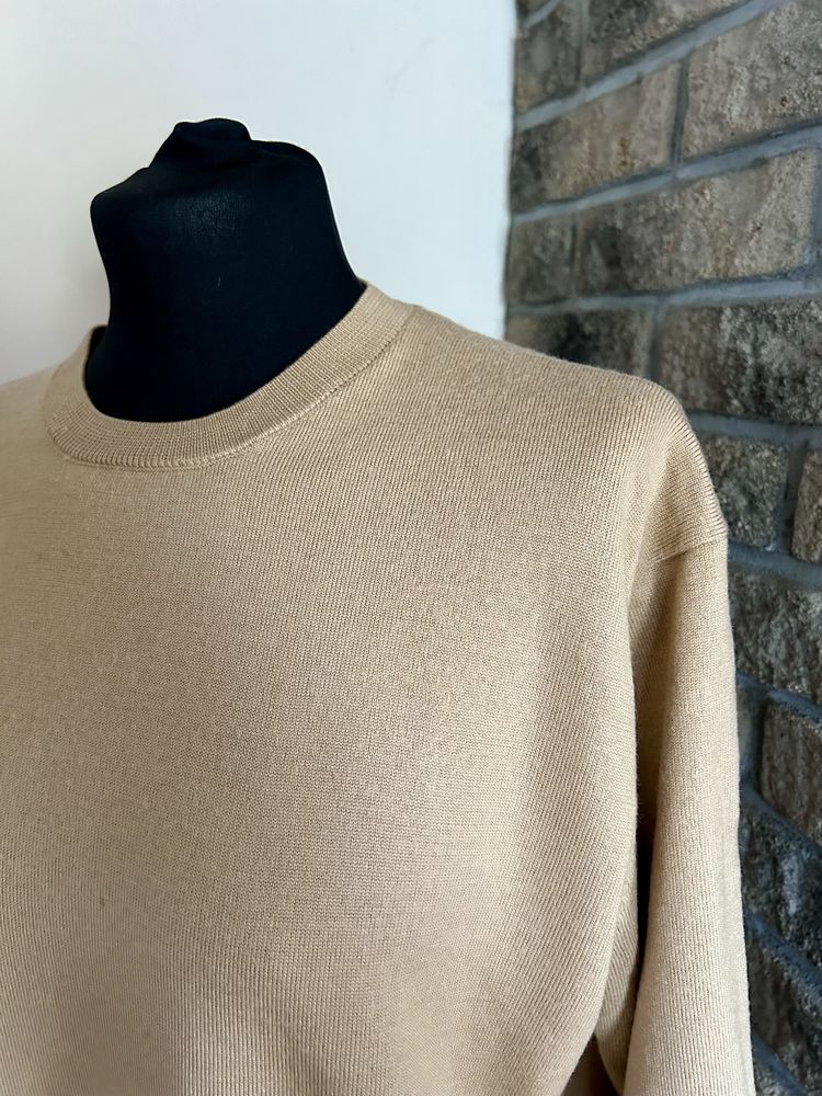 Wełniany brązowy sweter COS rozmiar L/40
