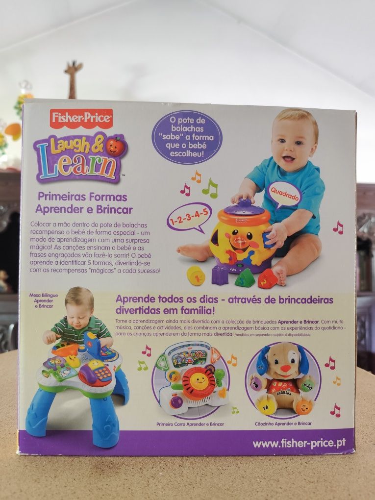 Brinquedo Fisher-Price para aprender números e formas