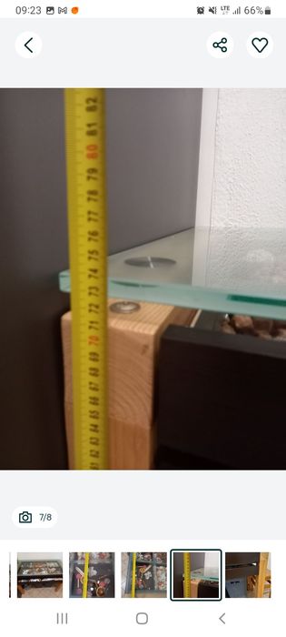 Ława stół szkło szuflady