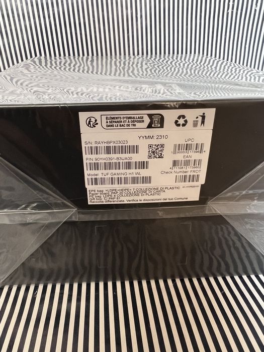 Навушники Asus TUF Gaming H1 Wireless Black (90YH0391-B3UA00)