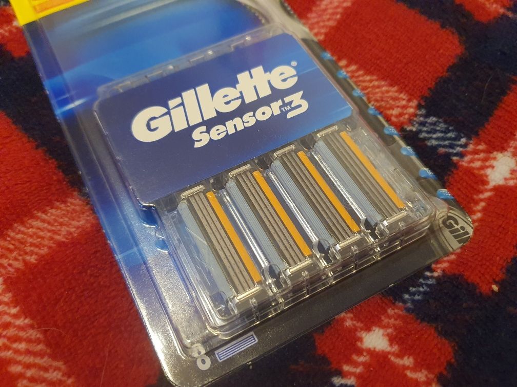 Wklady do maszynki Gillette sensor 3 8sztuk Orginal